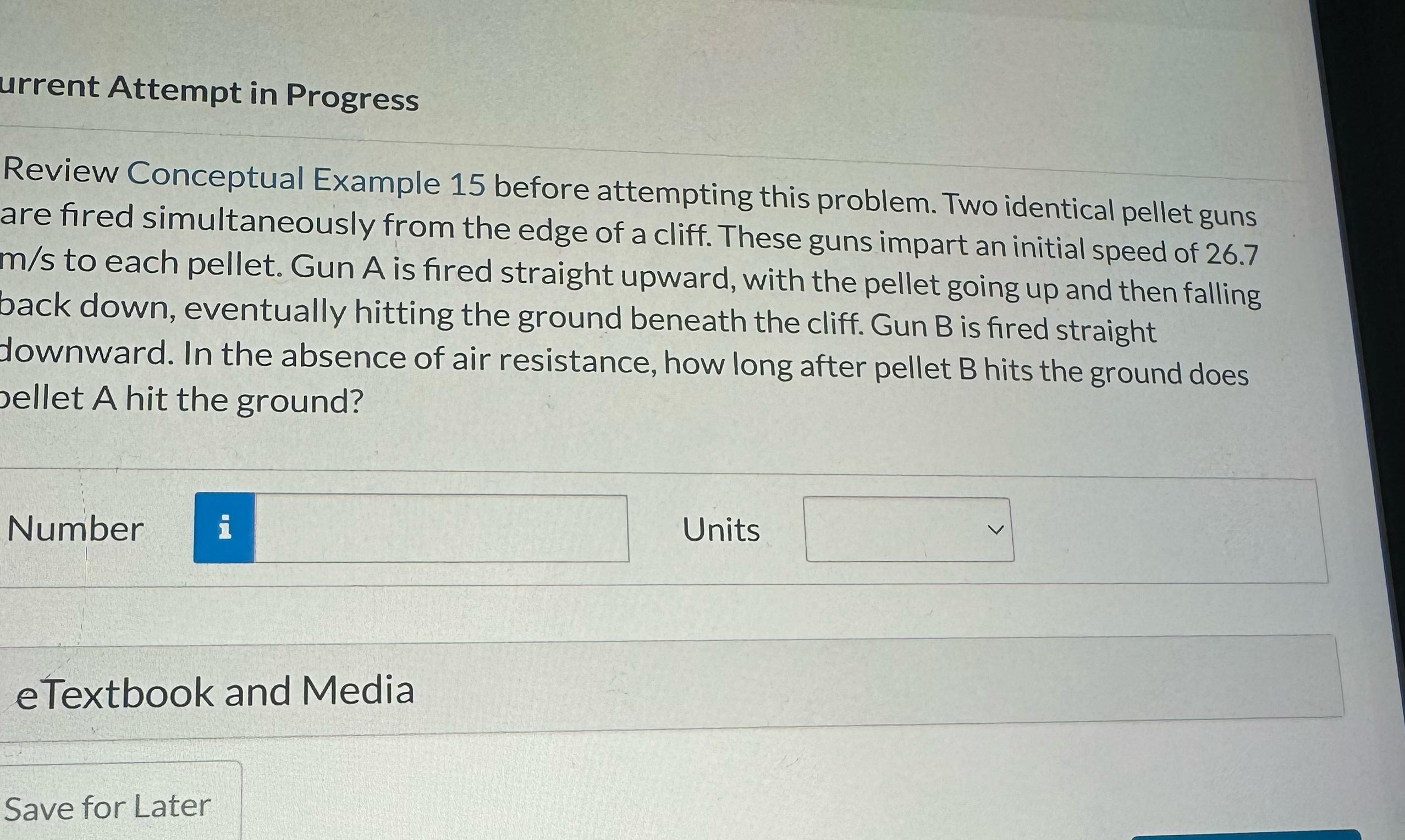 Solved Urrent Attempt In ProgressReview Conceptual Example | Chegg.com