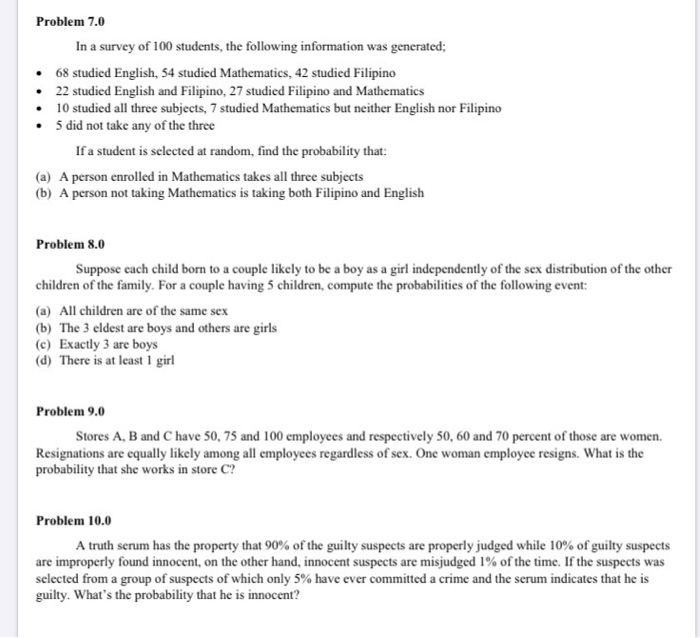 Solved Problem 4 0 The Probability That Mommy Will Serve Chegg Com