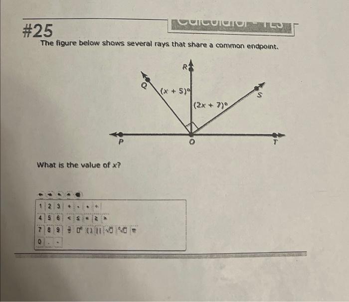 Solved CalculatOTE #25 The figure below shows several rays | Chegg.com