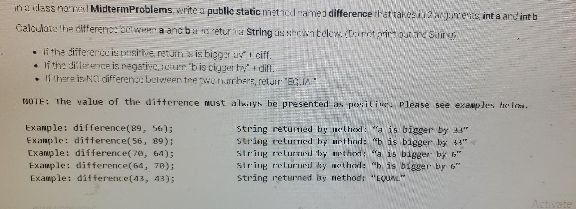 Solved In Java coding and comment ea line so I can | Chegg.com