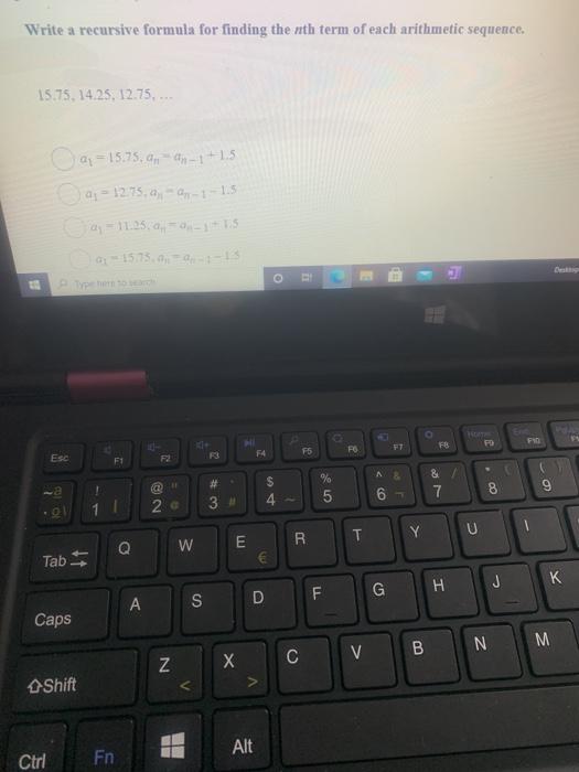 Solved Write a recursive formula for finding the nth term of | Chegg.com