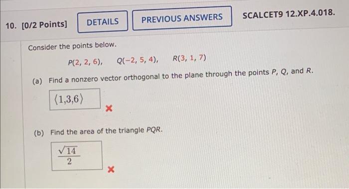 Solved Consider The Points Below. | Chegg.com