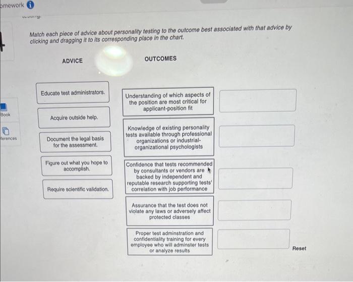 Solved Advice About Personality Testing At Work Personality | Chegg.com