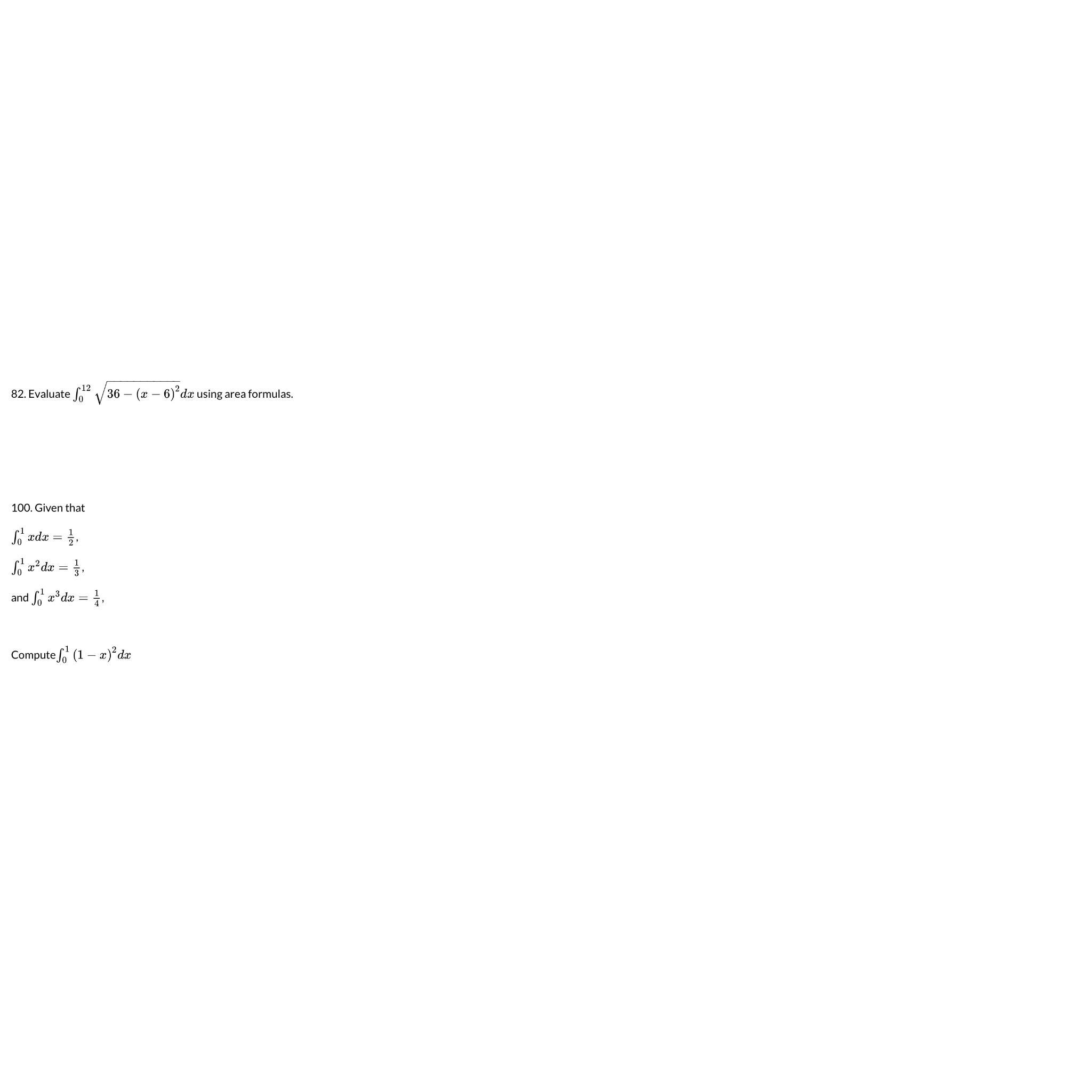 solved-evaluate-01236-x-6-22dx-using-area-formulas-chegg