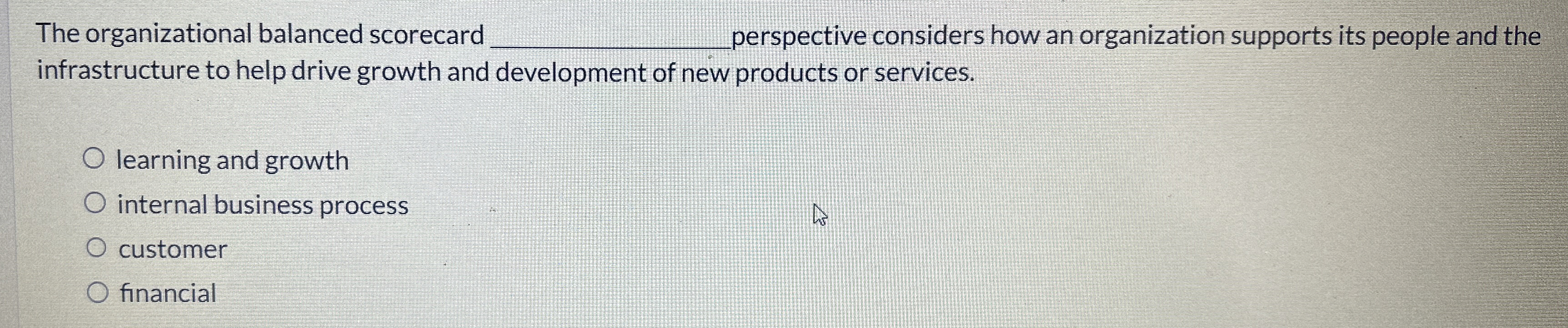 Solved The organizational balanced scorecard q, ﻿perspective