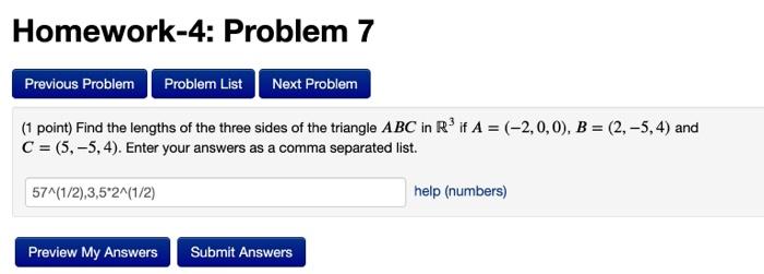 Solved Homework-4: Problem 7 Previous Problem Problem List | Chegg.com
