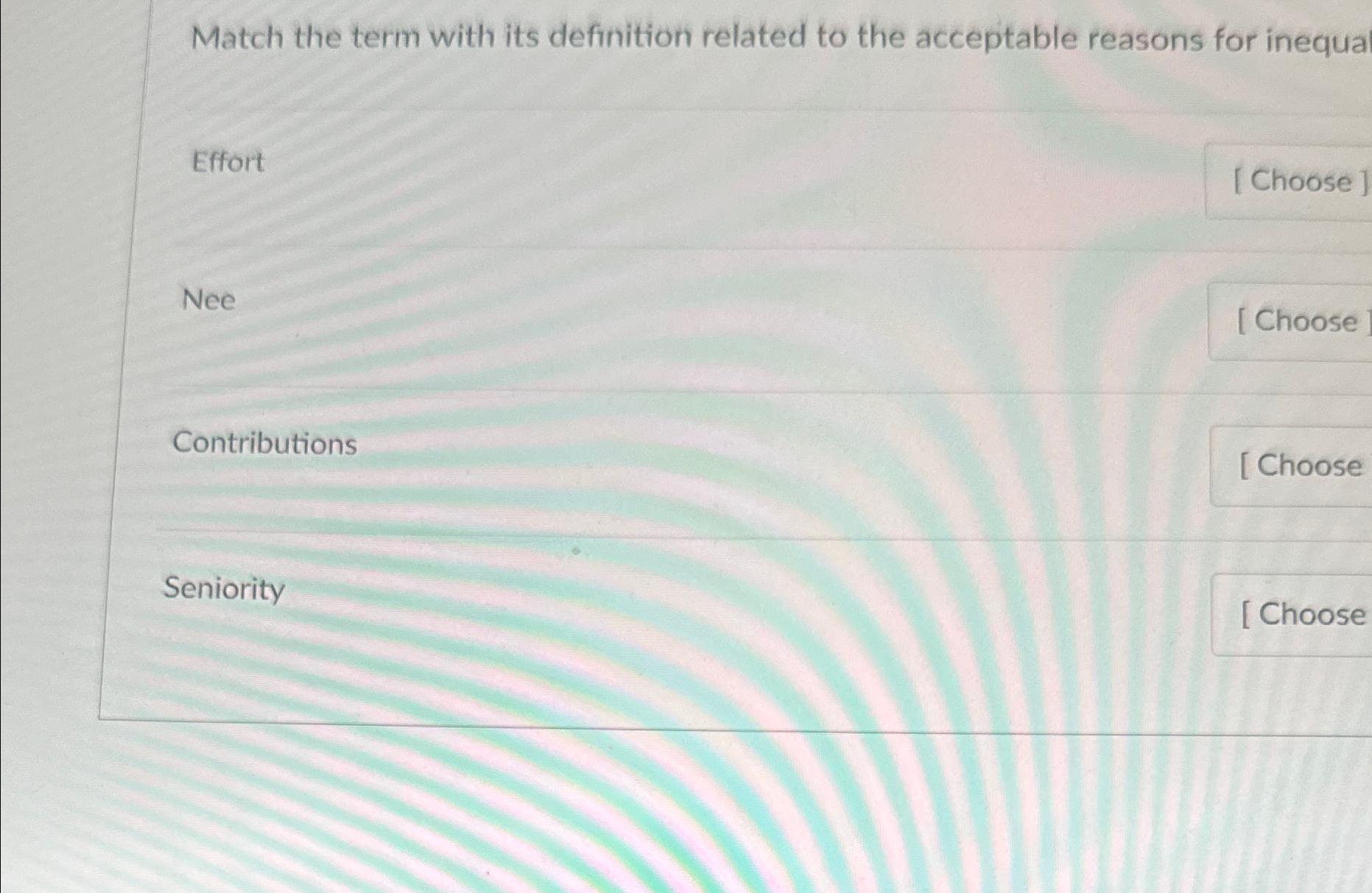 Solved Match the term with its definition related to the | Chegg.com