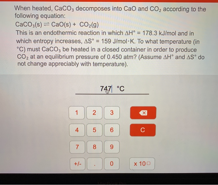 В заданной схеме превращений caco3 co2