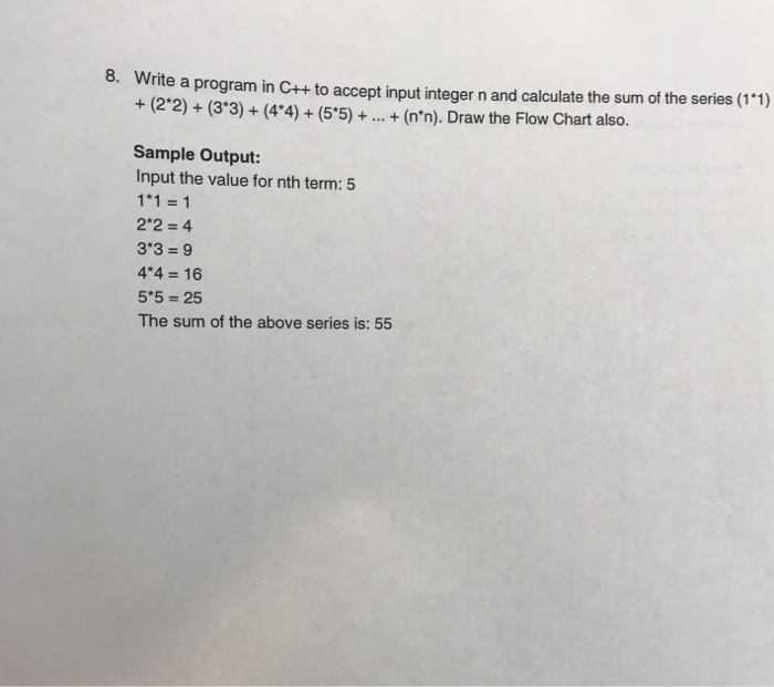 Solved Write A Program In C To Accept Input Integer N A Chegg Com