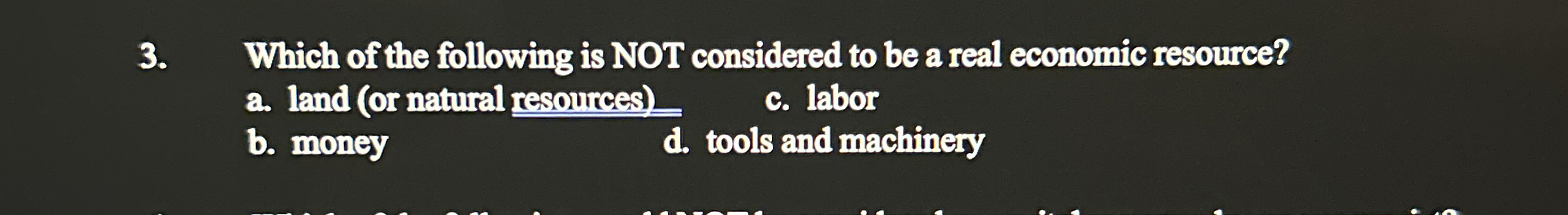 Solved Which of the following is NOT considered to be a real | Chegg.com