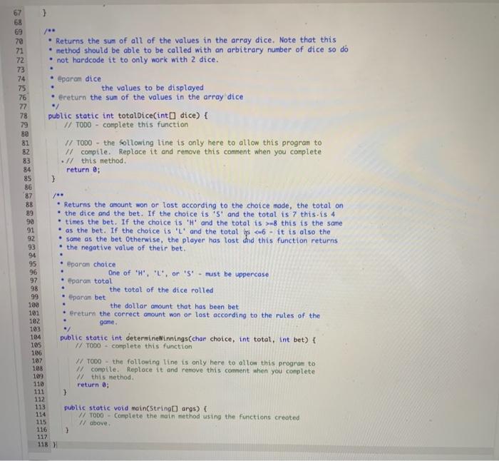 Solved I need help with a code written in java following the | Chegg.com