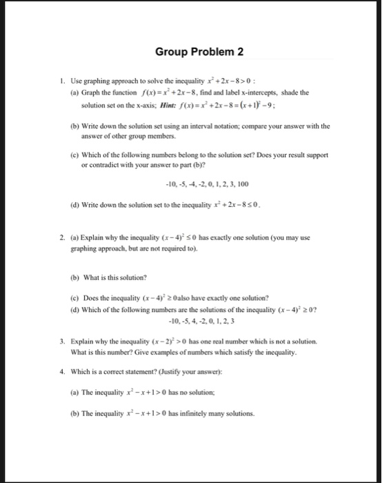 Solved Group Problem 2 1. Use graphing approach to solve the | Chegg.com