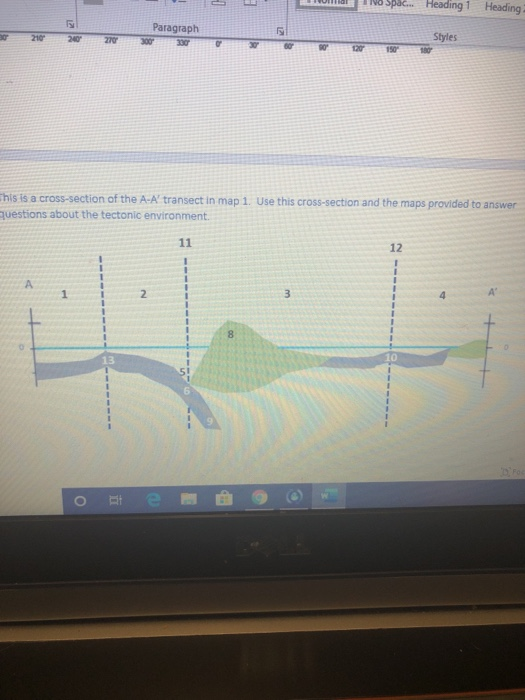 Solved use this cross-section and the maps provided to | Chegg.com