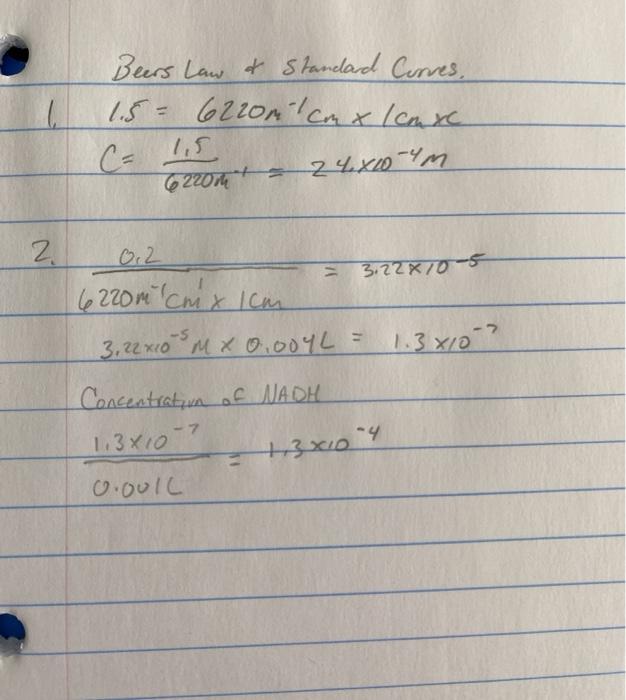 Solved 1. If your spectrophotometer can measure an