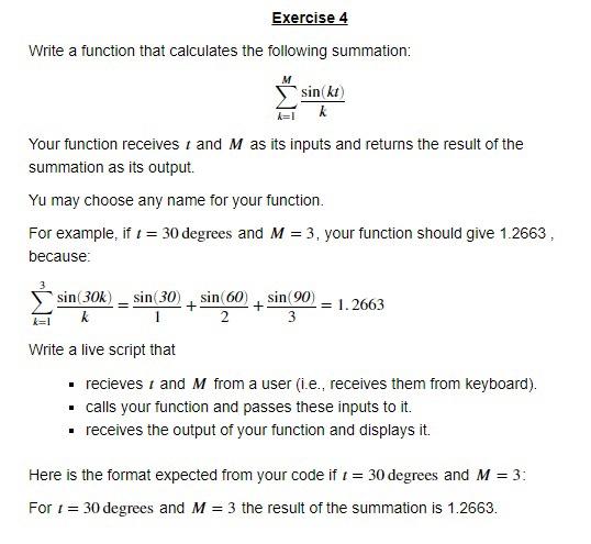 Solved Write a function that calculates the following | Chegg.com