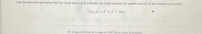 Solved f(x,y)=x3+y3−3xy | Chegg.com