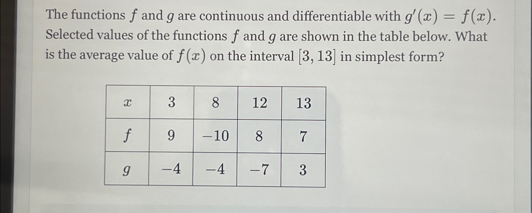 solved-the-functions-f-and-g-are-continuous-and-chegg