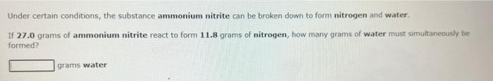 solved-under-certain-conditions-the-substance-ammonium-chegg