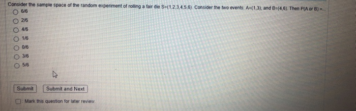 Solved Consider the sample space of the random experiment of | Chegg.com