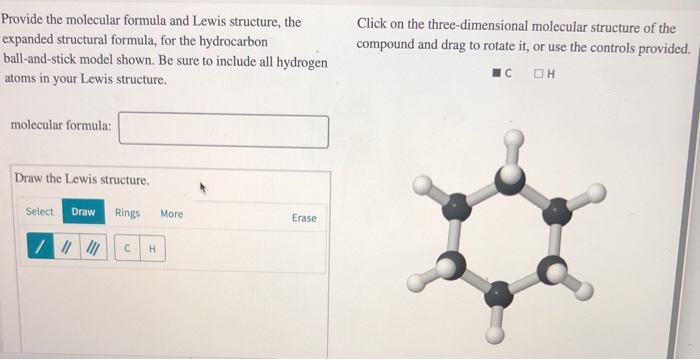 Solved Provide the molecular formula and Lewis structure, | Chegg.com