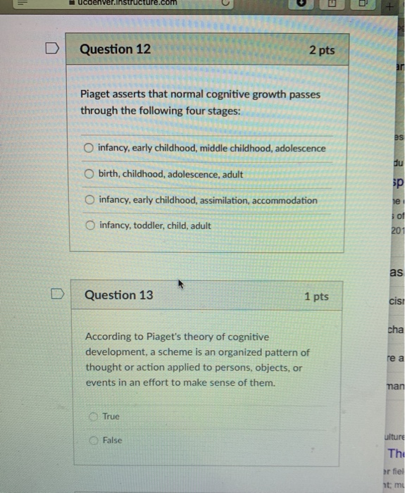 normal cognitive development