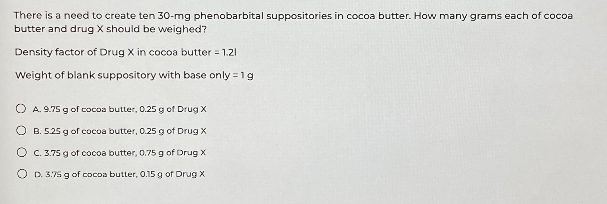 Solved There is a need to create ten 30-mg phenobarbital | Chegg.com