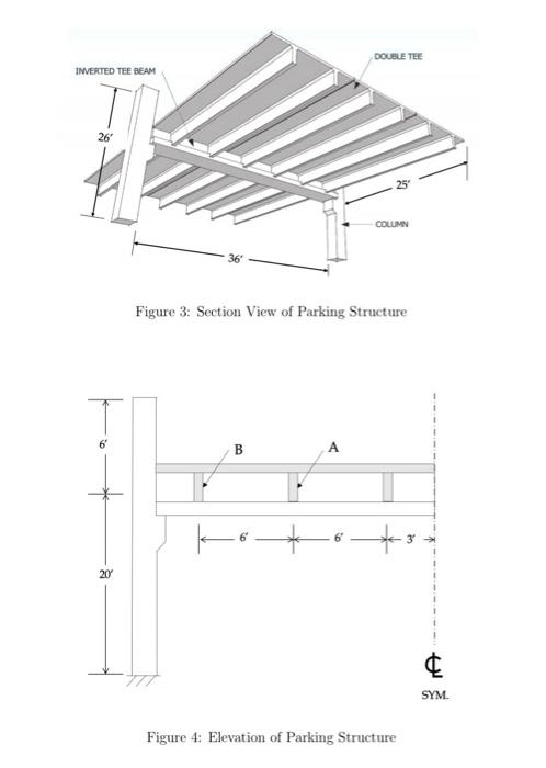 Solved A precast concrete parking structure is shown in | Chegg.com