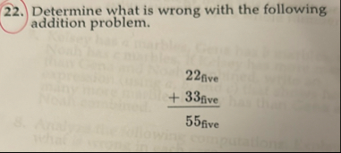 Solved Determine what is wrong with the following addition | Chegg.com