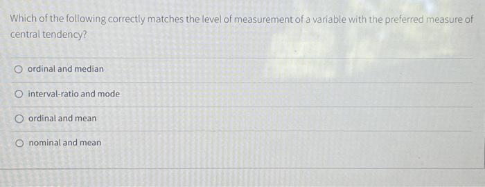 Solved Which of the following correctly matches the level of | Chegg.com