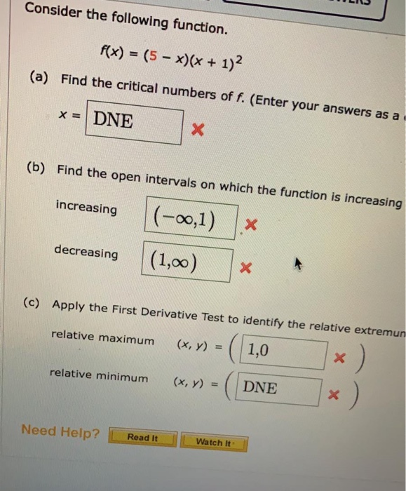 Solved Consider the following function. f(x) = (5 - x)(x + | Chegg.com