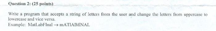 Solved Write a program that accepts a string of letters from | Chegg.com