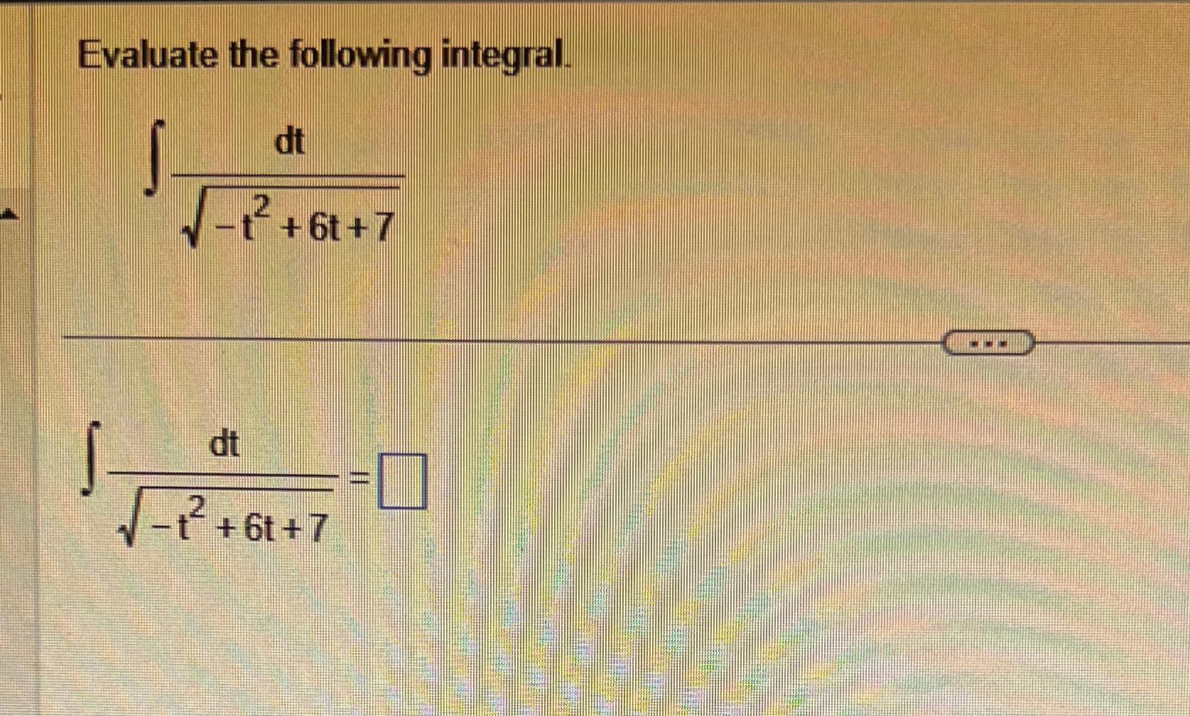 Solved Evaluate the following | Chegg.com
