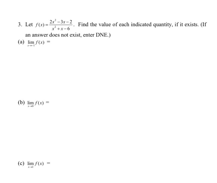 Solved 3 Let F X 2x 3x 2 Find The Value Of Each