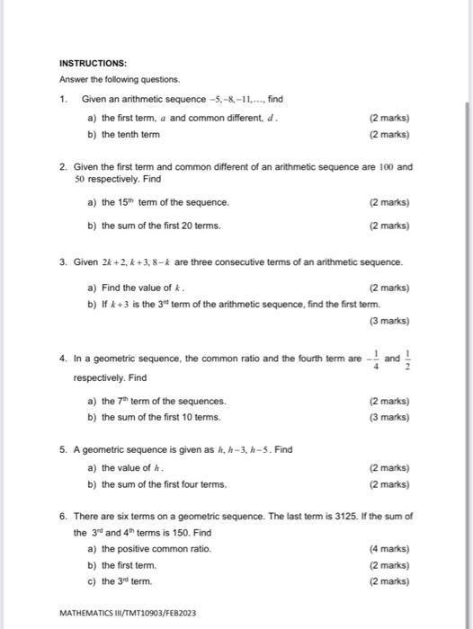 Solved INSTRUCTIONS: Answer the following questions. 1. | Chegg.com