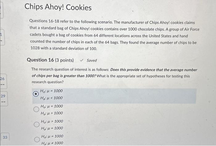 Solved Questions 16-18 Refer To The Following Scenario. The | Chegg.com