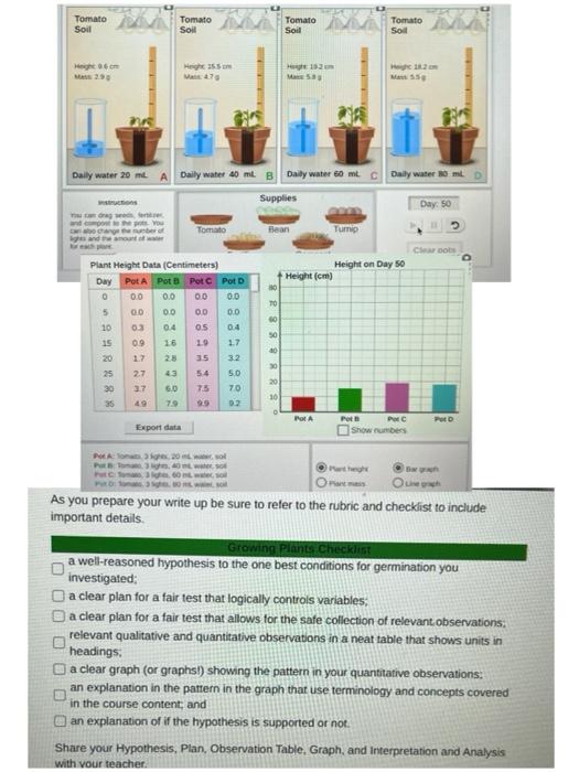 LEARNING TASK 15-4 GROWINGPLANTS WHAT's THE BEST ONE | Chegg.com