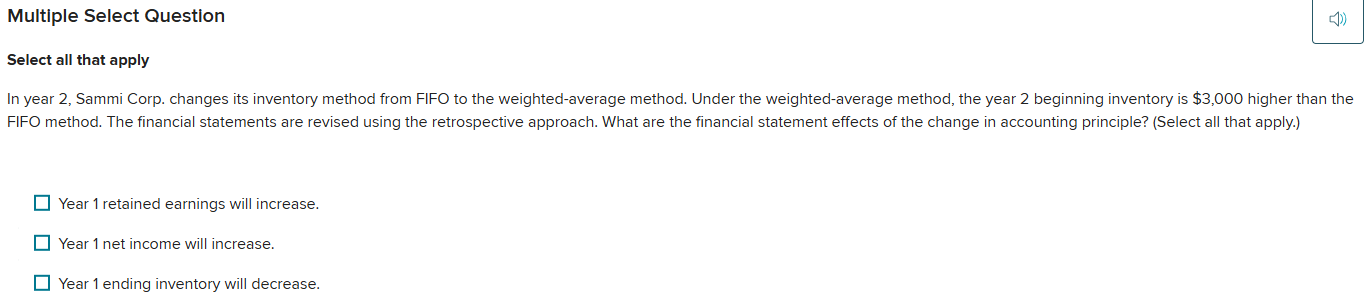 Solved Multiple Select QuestionSelect all that applyIn year | Chegg.com