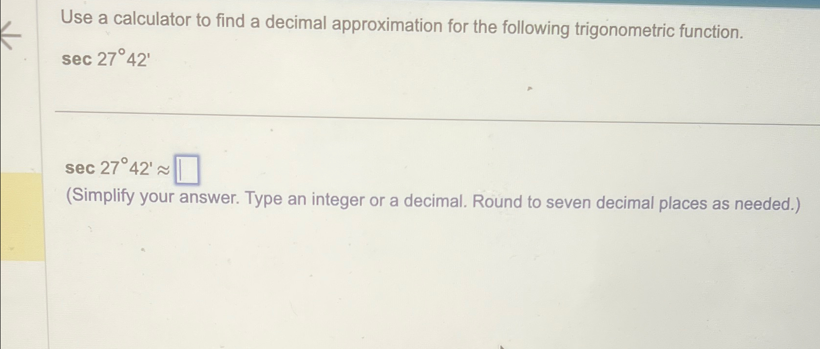 Solved Use a calculator to find a decimal approximation for | Chegg.com