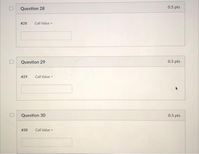 Solved Use the following information to answer questions 25 | Chegg.com