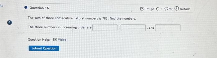 Solved Nine subtracted from two times a number is -57 . What | Chegg.com