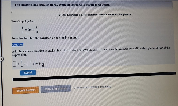 Solved This question has multiple parts. Work all the parts | Chegg.com