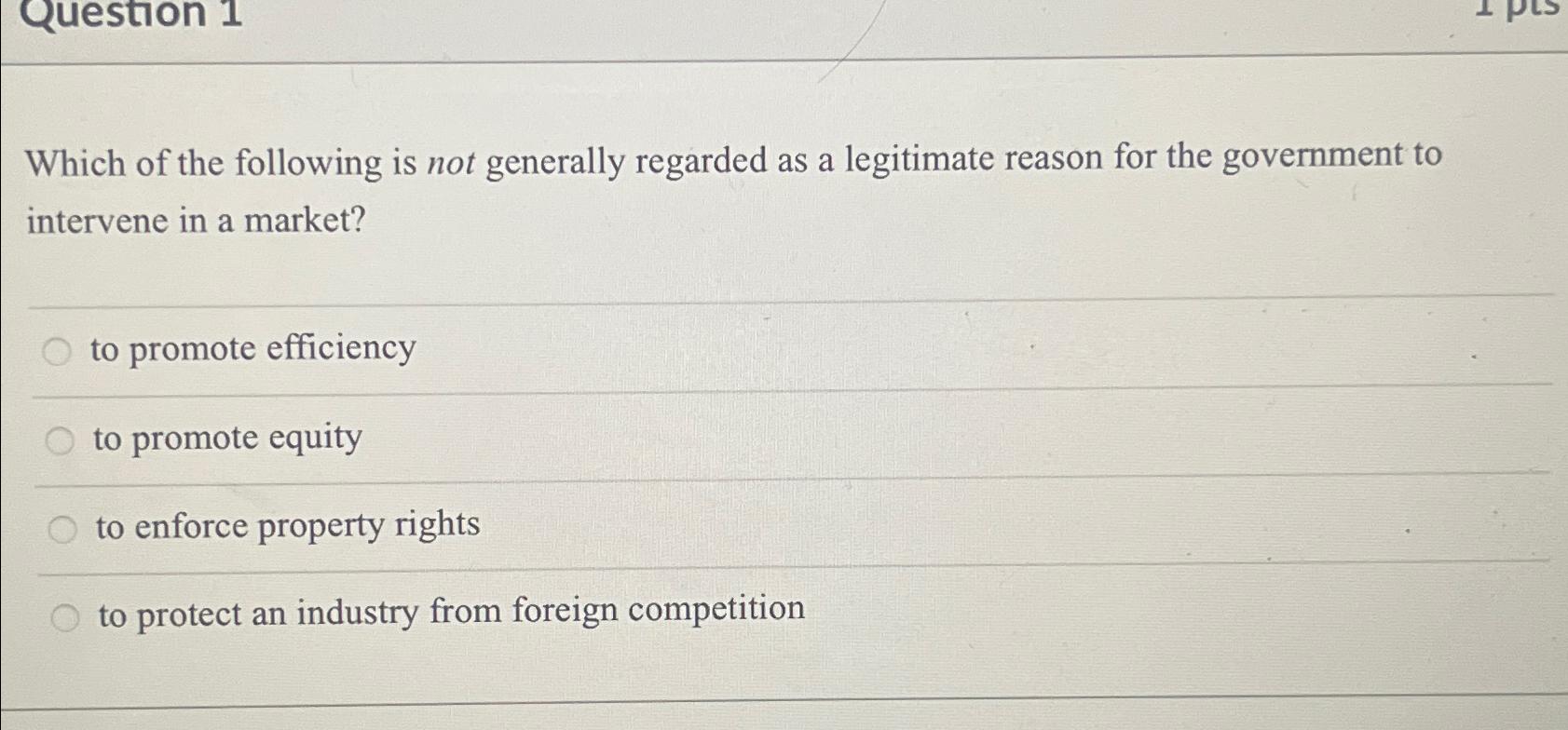 Solved Question 1Which of the following is not generally | Chegg.com