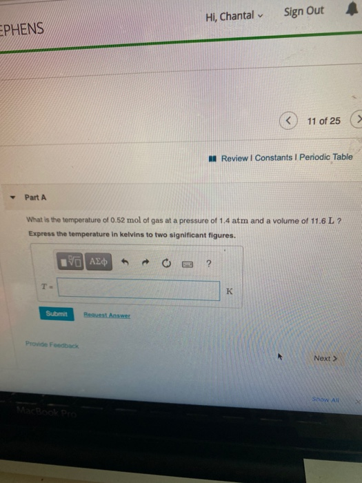 Solved 10 of 25 Review Constants i Periodic Table Part A | Chegg.com
