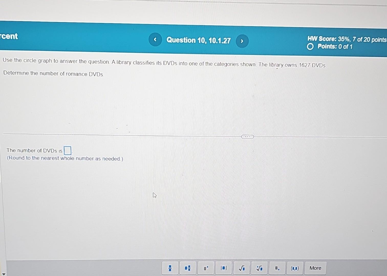 Use the circle graph to answer the question. A | Chegg.com