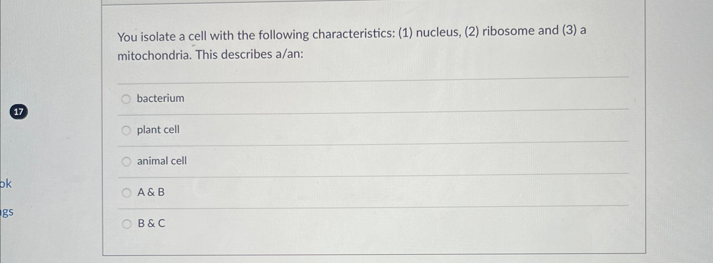Solved You isolate a cell with the following | Chegg.com