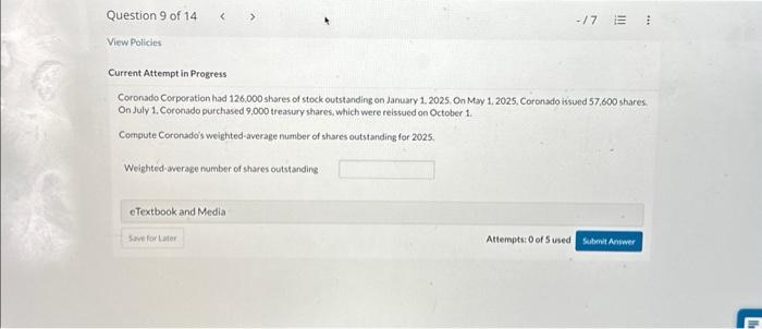 Solved Coronado Corporation had 126,000 shares of stock | Chegg.com