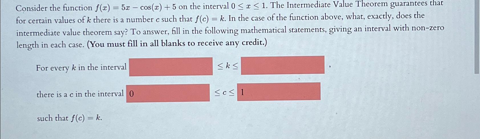 Solved Consider The Function F X 5x Cos X 5 ﻿on The