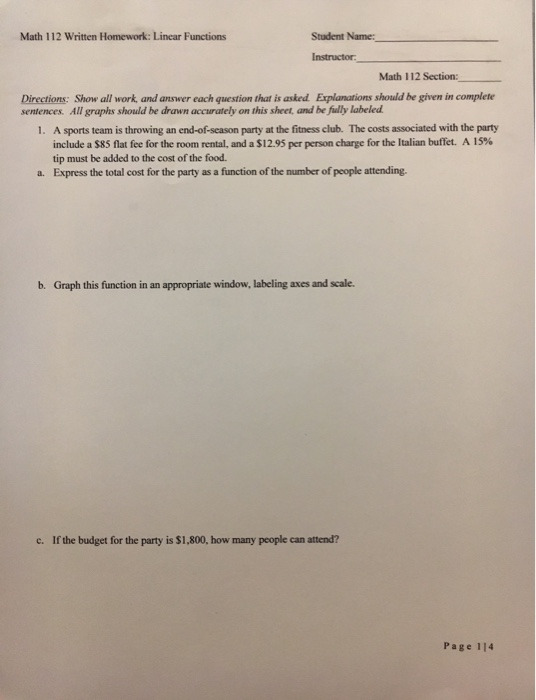 12 parent functions picture