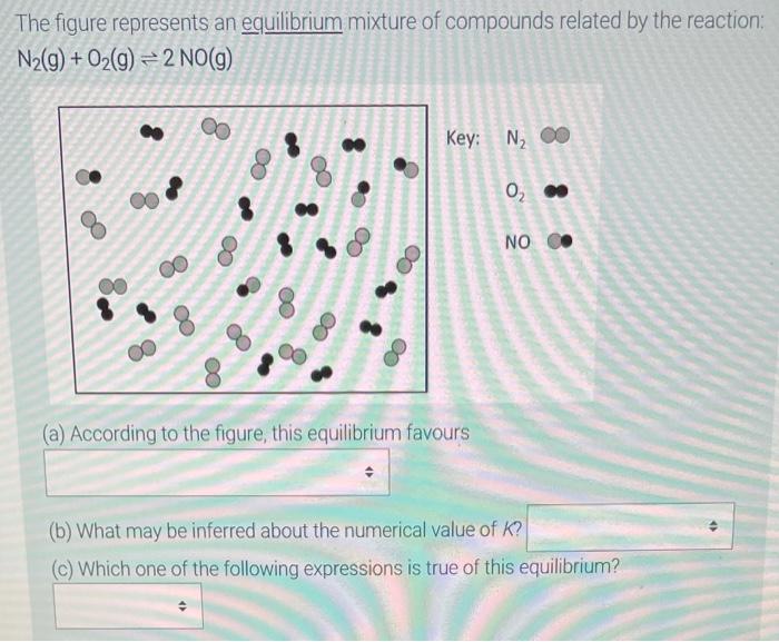 Solved The figure represents an equilibrium mixture of | Chegg.com