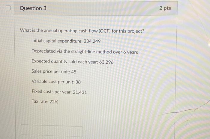 Solved D Question 2 2 pts At the start of the year, you | Chegg.com